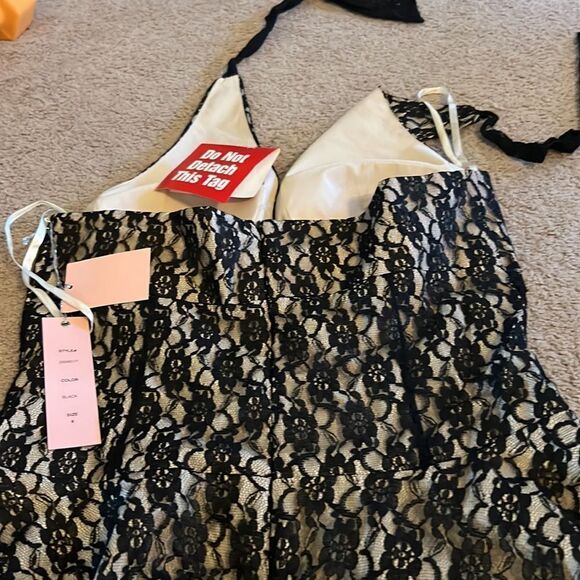 NWT Philip decaprio lace halter dress 8 - Picture 6 of 7